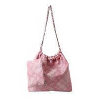 PU Leather With Coin Purse & Easy Matching Shoulder Bag large capacity Argyle PC