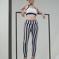Polyamide Women Sportswear Set backless & two piece Nine Point Pants & tank top Set