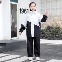 Polyester Waterproof Raincoat for children & two piece Set