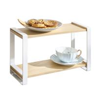 Wooden Kitchen Shelf for storage & double layer PC