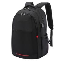 Oxford Backpack hardwearing & shockproof & waterproof Oxford Solid black PC