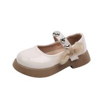 Rubber & PU Leather with bowknot & velcro Girl Kids Shoes heart pattern Pair