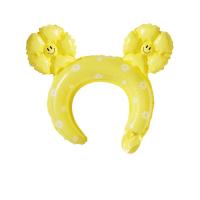 Aluminum Film Inflatable Hair Band for children printed floral PC