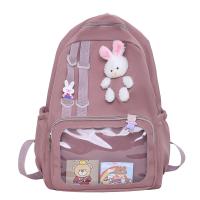 Nylon Backpack Cute & large capacity & soft surface & transparent Solid PC