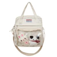 PVC & Nylon easy cleaning Crossbody Bag Lightweight & attached with hanging strap & transparent Solid PC