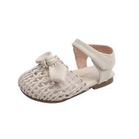 Rubber & Synthetic Leather with bowknot Girl Sandals & hollow Pair
