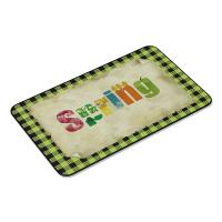 Flannel Absorbent Floor Mat anti-skidding printed PC