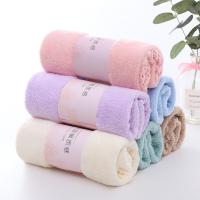 Koraalvlies Handdoek Solide gemengde kleuren Instellen
