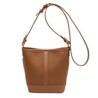 PU Leather Easy Matching & Bucket Bag Shoulder Bag Lichee Grain PC