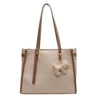 PU Leather Easy Matching Shoulder Bag with hanging ornament Lichee Grain PC