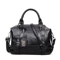 PU Leather Handbag with hanging ornament & durable & large capacity & attached with hanging strap Solid PC