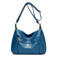 PU Leather Crossbody Bag durable & Lightweight & large capacity & soft surface & attached with hanging strap Solid PC