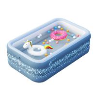 PVC foldable Inflatable Pool with electric air pump printed gray PC