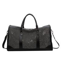 PU Leather & Oxford Easy Matching Travel Duffel Bags attached with hanging strap & with rhinestone PC