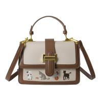 PU Leather Easy Matching Handbag attached with hanging strap Cartoon PC