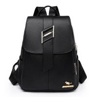 PU Leather Backpack durable & Lightweight & large capacity & waterproof Solid PC