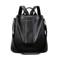 PU Leather easy cleaning Backpack Lightweight & large capacity Solid PC