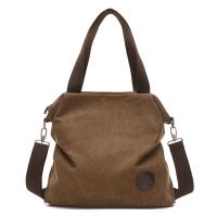 Canvas Handbag Lightweight & large capacity & attached with hanging strap Solid PC