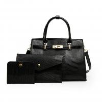 PU Leather hard-surface & Coin Purse Bag Suit attached with hanging strap & three piece Solid PC