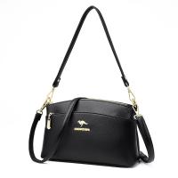 PU Leather hard-surface Handbag durable & Lightweight & attached with hanging strap Solid PC