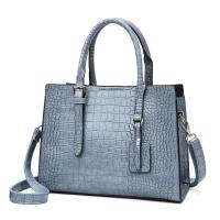 PU Leather easy cleaning Handbag durable & hardwearing & attached with hanging strap crocodile grain PC