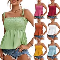 Polyester Camisole & loose plain dyed Solid PC