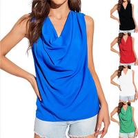 Polyester Tank Top & loose plain dyed Solid PC