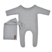 Knitted Soft Children Jumpers two piece & breathable stretchable Solid Set