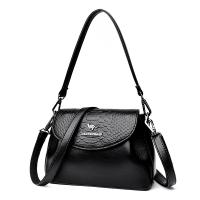 PU Leather easy cleaning Handbag Lightweight & attached with hanging strap crocodile grain PC