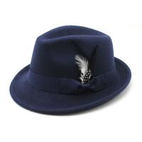 Felt Easy Matching Fedora Hat sun protection & thermal & for men & breathable Solid PC