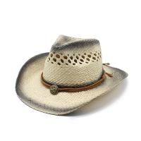 Paille Chapeau de paille de protection solaire Tisser couleur et motif différents pour le choix plus de couleurs pour le choix pièce