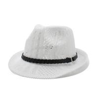 Caddice Fedora Hat sun protection & unisex & breathable knitted Solid PC