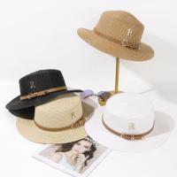 Straw Easy Matching Sun Protection Straw Hat sun protection & for women & breathable & with rhinestone weave letter PC