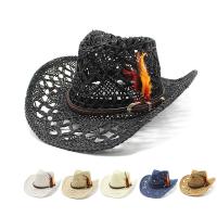 Straw Easy Matching Sun Protection Straw Hat sun protection & unisex & breathable weave Solid PC