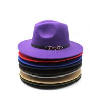 Woollen Tuch Fedora Hat, Solide, mehr Farben zur Auswahl,  Stück