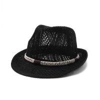 Knitted Easy Matching Fedora Hat sun protection & unisex & breathable Solid PC