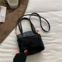PU Leather Handbag & attached with hanging strap Solid PC