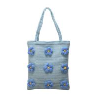 Straw Beach Bag & Easy Matching Shoulder Bag floral PC