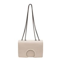 PU Leather Easy Matching Shoulder Bag attached with hanging strap Stone Grain PC