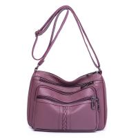 PU Leather easy cleaning Crossbody Bag large capacity & waterproof Solid PC