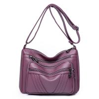 PU Leather easy cleaning & Concise Crossbody Bag large capacity & waterproof Solid PC