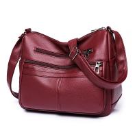 PU Leather Easy Matching Crossbody Bag soft surface & waterproof Solid PC