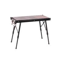 Aluminium Alloy Outdoor Foldable Table portable & stretchable brown PC