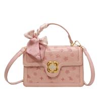 PU Leather Easy Matching Handbag attached with hanging strap mixed pattern PC