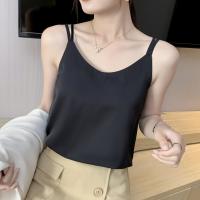 Chiffon Camisole & sweat absorption & loose & breathable Solid PC