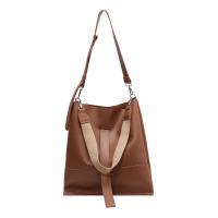 PU Leather Crossbody Bag large capacity & soft surface & attached with hanging strap & One Shoulder Solid PC