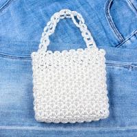 Acrylic Easy Matching Handbag durable white PC