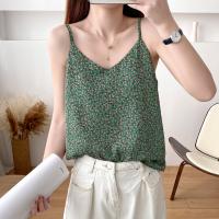 Polyester Soft Camisole & loose & breathable printed shivering PC