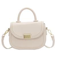 PU Leather Saddle Handbag soft surface & attached with hanging strap Solid PC