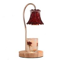 Glass & Wood adjustable light intensity Fragrance Lamps PC